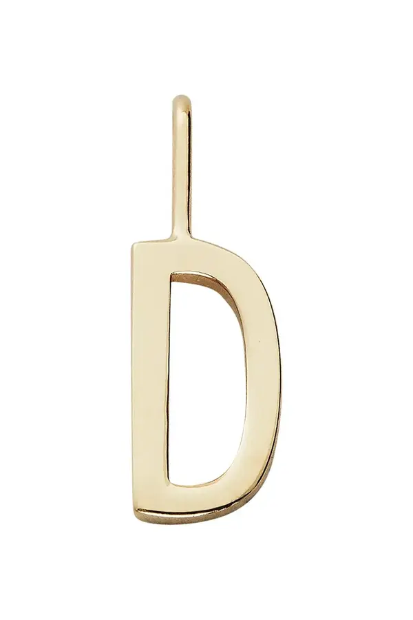 Design Letters Pozlačeni srebrni obesek Design Letters