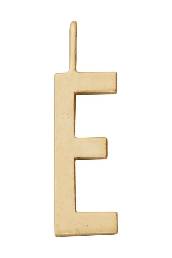 Design Letters Pozlačeni srebrni obesek Design Letters