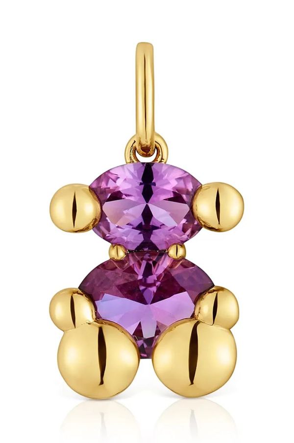 Tous Pozlačeni srebrni obesek Tous Bold Bear Lab 1004255400