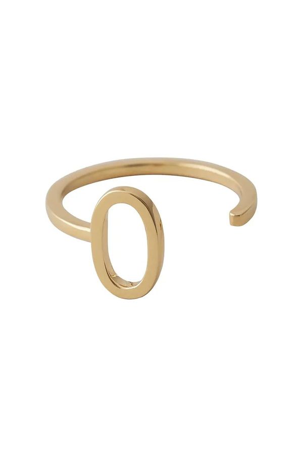 Design Letters Pozlačeni srebrni prstan Design Letters 90601000O