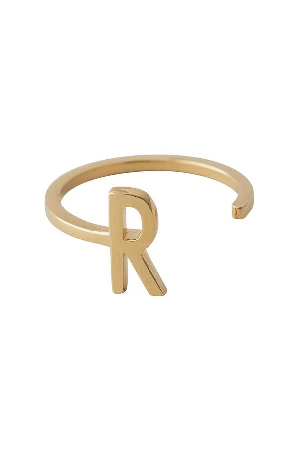 Design Letters Pozlačeni srebrni prstan Design Letters 90601000R