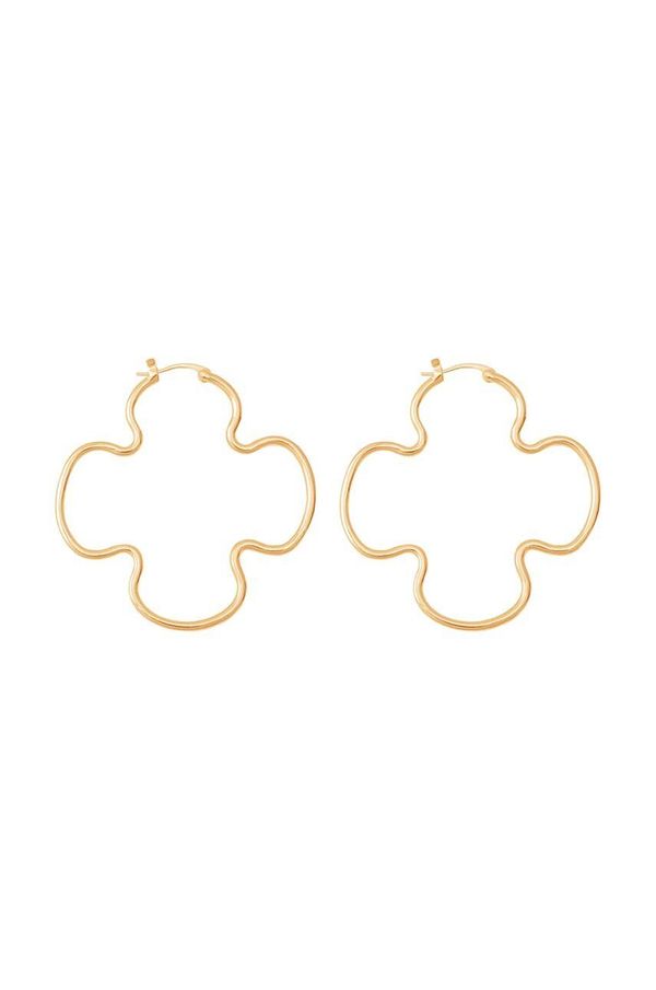 Lilou Pozlačeni uhani Lilou Clover