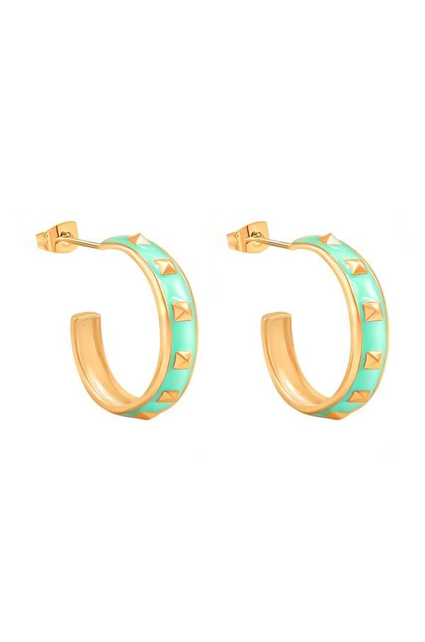 Lilou Pozlačeni uhani Lilou Colors