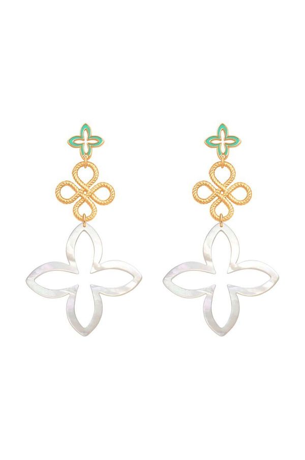 Lilou Pozlačeni uhani Lilou