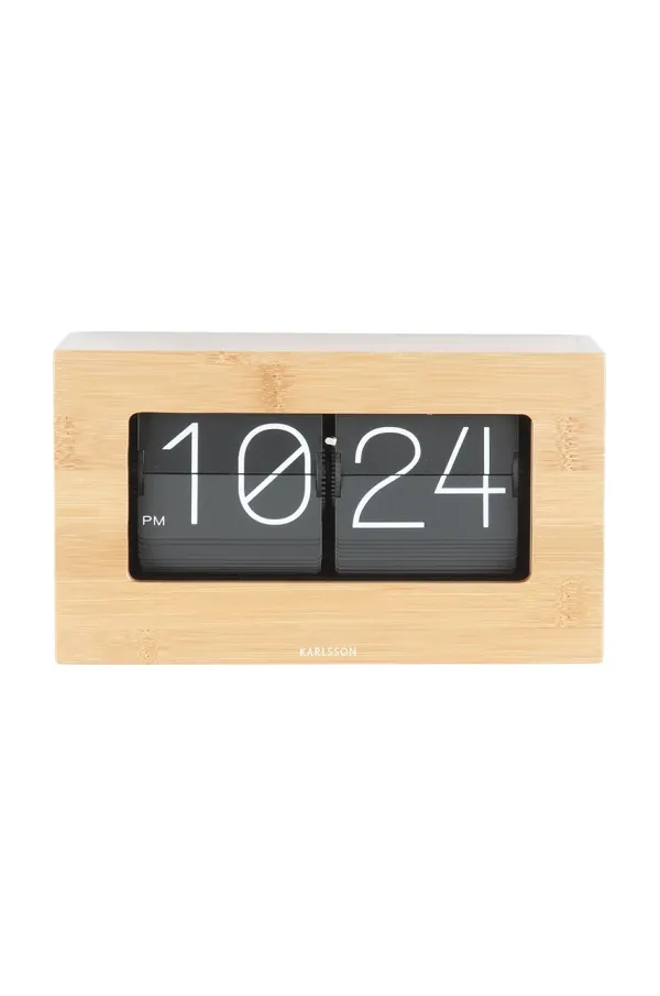 Karlsson Preklopna ura Karlsson Boxed Flip rumena barva