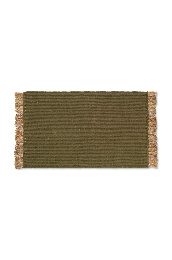 ferm LIVING Preproga ferm LIVING Block Mat zelena barva