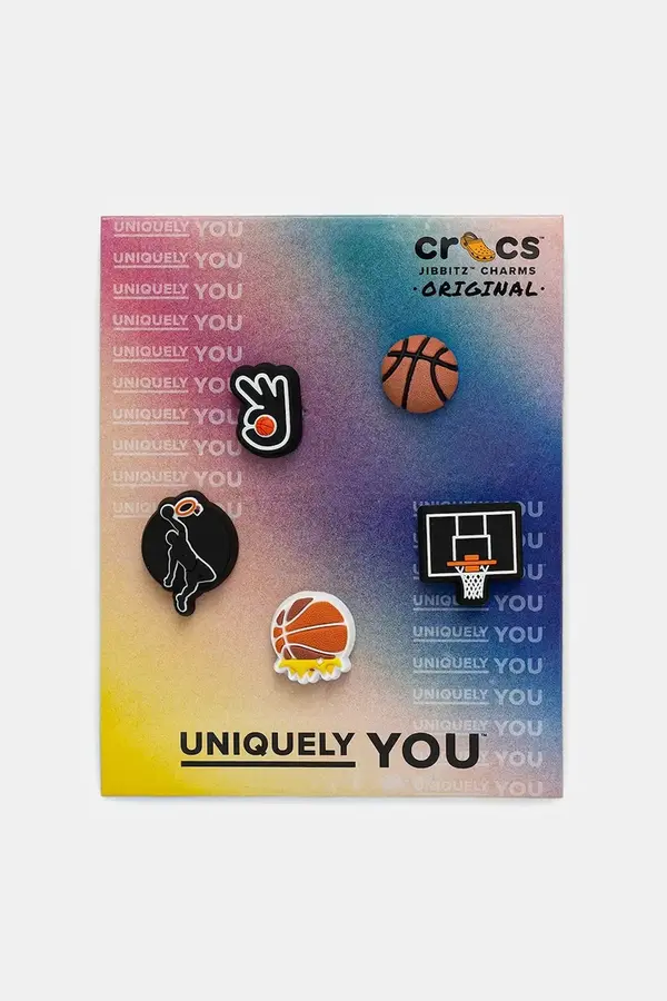 Crocs Priponke za otroške čevlje Crocs Basketball Team 5 Pack 5-pack