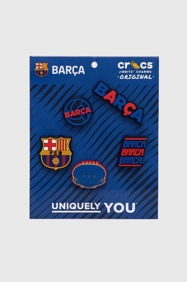 Crocs Priponke za otroške čevlje Crocs FC Barcelona 5-pack
