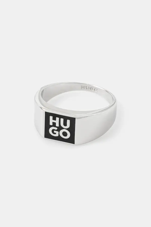 HUGO Prstan HUGO E-STACKEDLOGO2-RIN