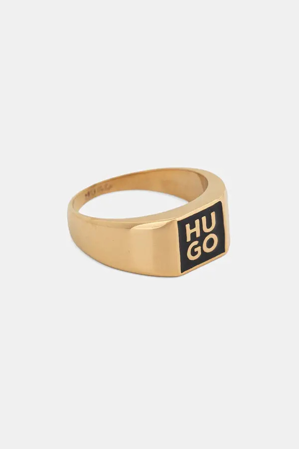 HUGO Prstan HUGO E-STACKEDLOGO2-RIN