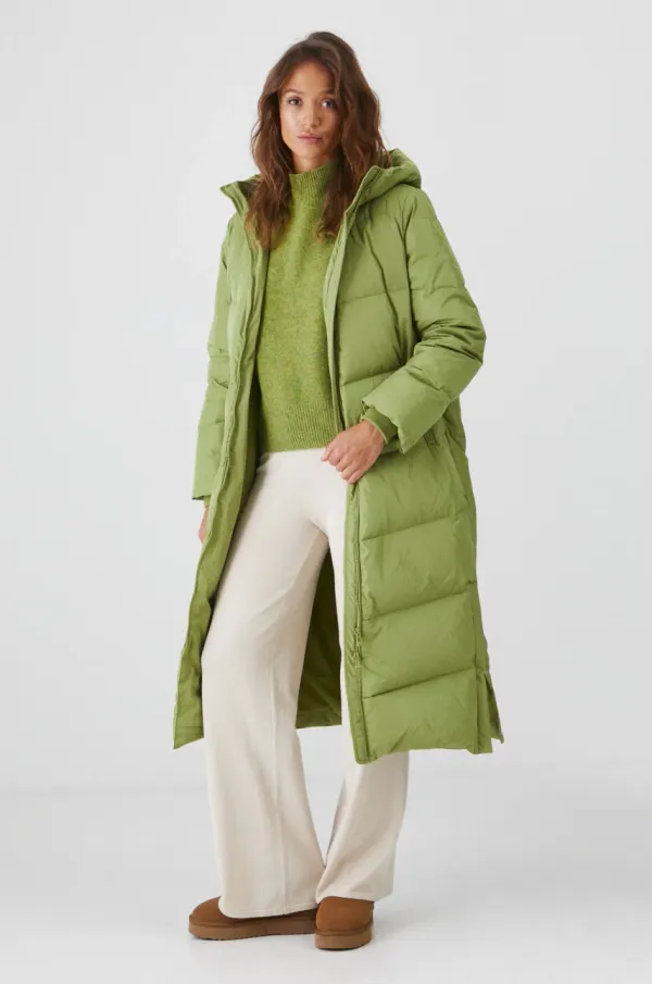 Medicine Puhast plašč Medicine ženski, zelena barva