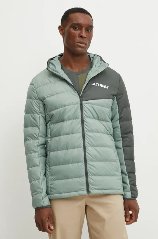 adidas TERREX Puhasta športna jakna adidas TERREX Multi zelena barva, JD8393