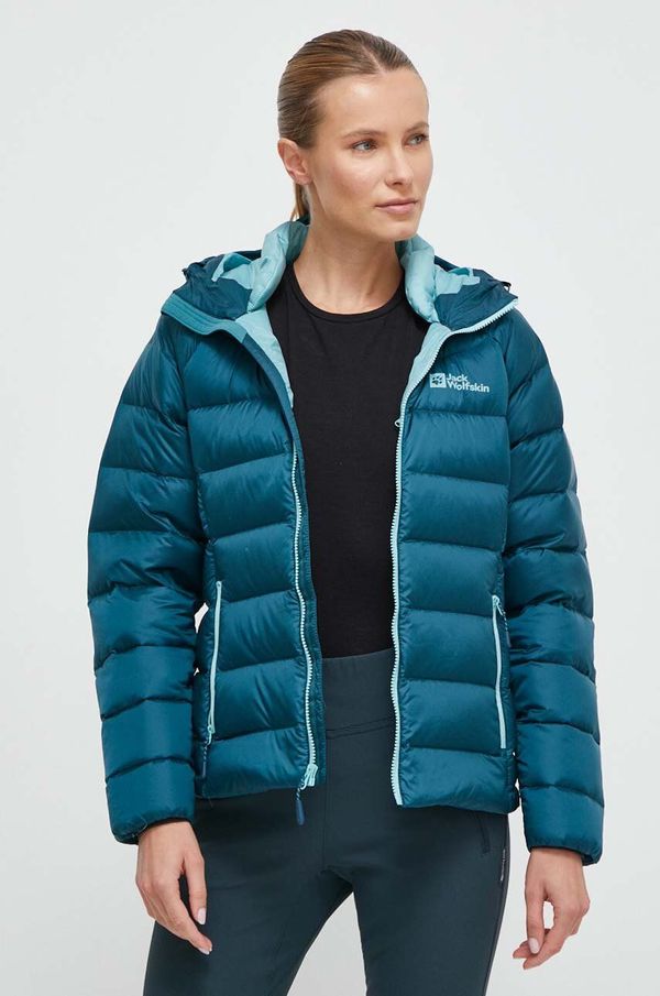 Jack Wolfskin Puhasta športna jakna Jack Wolfskin Nebelhorn turkizna barva