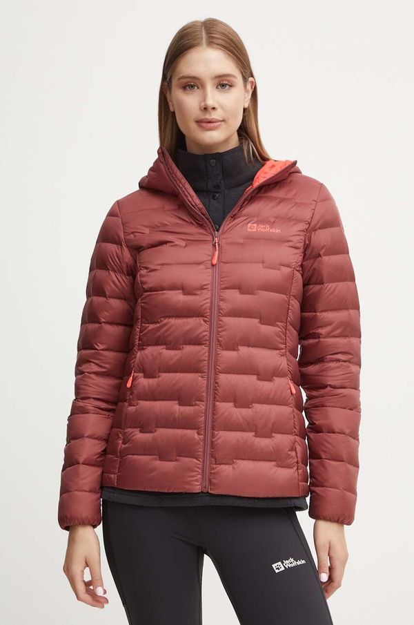 Jack Wolfskin Puhasta športna jakna Jack Wolfskin Passamani bordo barva, A61833