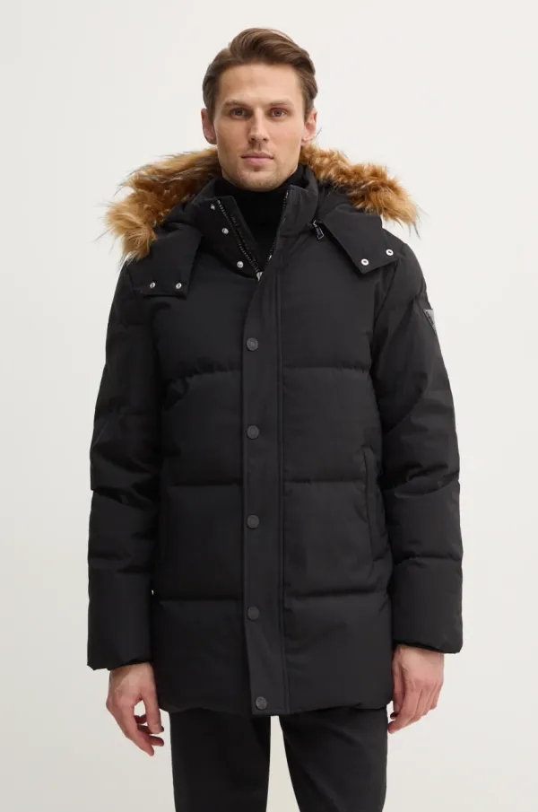 Guess Puhovka Guess moška, črna barva, M4BL53.WG7X2