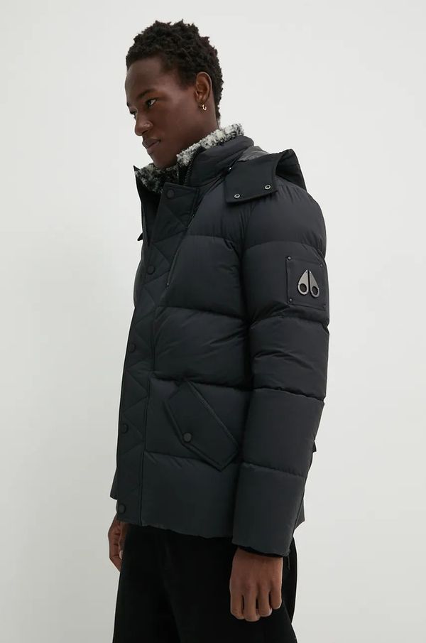 MOOSE KNUCKLES Puhovka MOOSE KNUCKLES moška, črna barva, M34MJ196