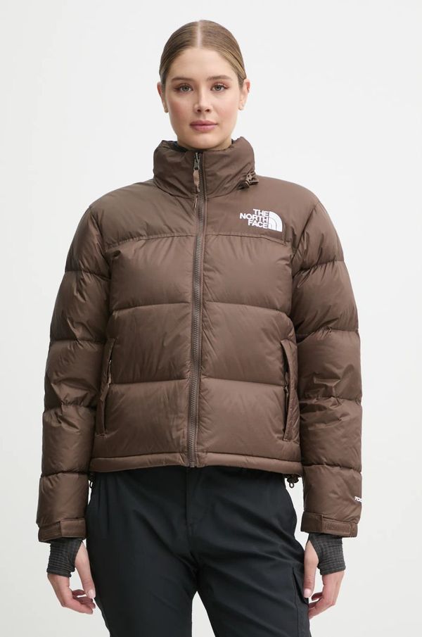 The North Face Puhovka The North Face 1996 Retro Nuptse ženska, rjava barva, NF0A3XEO1OI1