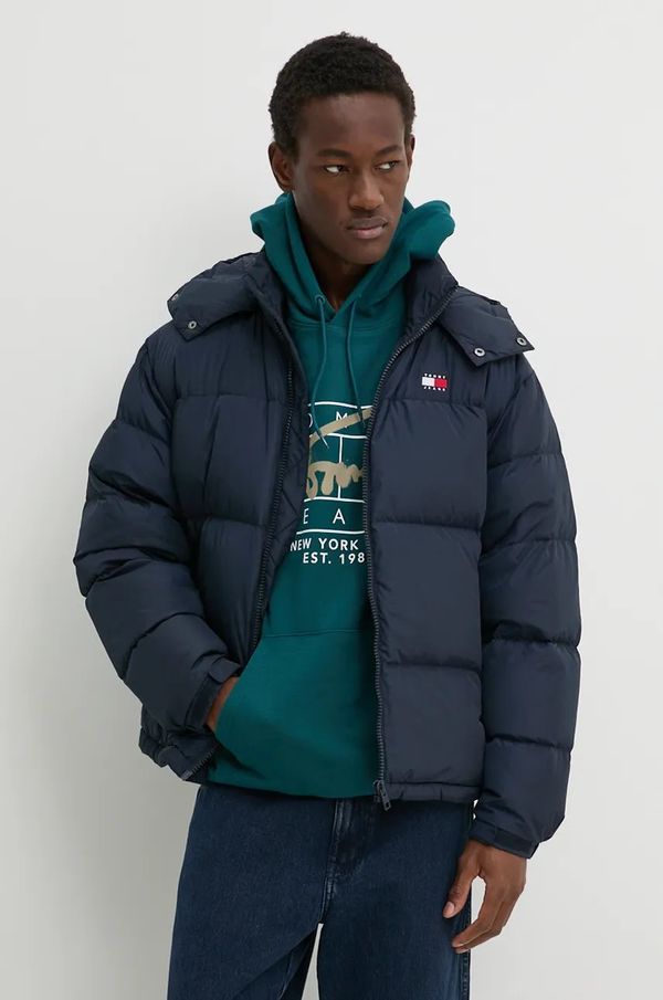 Tommy Jeans Puhovka Tommy Jeans moška, mornarsko modra barva, DM0DM19537