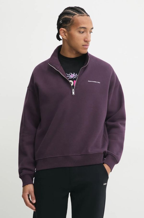 Abercrombie & Fitch Pulover Abercrombie & Fitch moški, vijolična barva, KI122-4365
