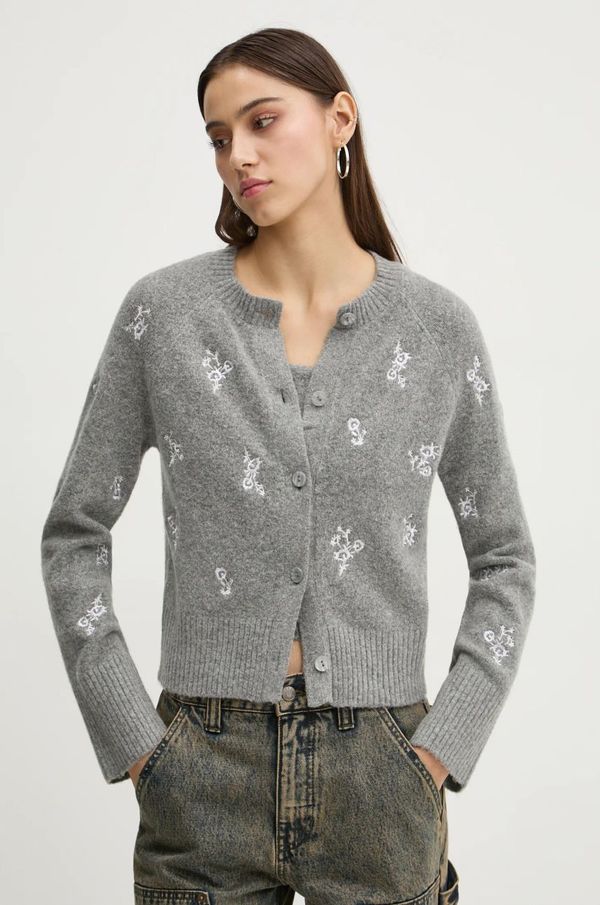 Abercrombie & Fitch Pulover Abercrombie & Fitch ženska, siva barva, KI150-4293