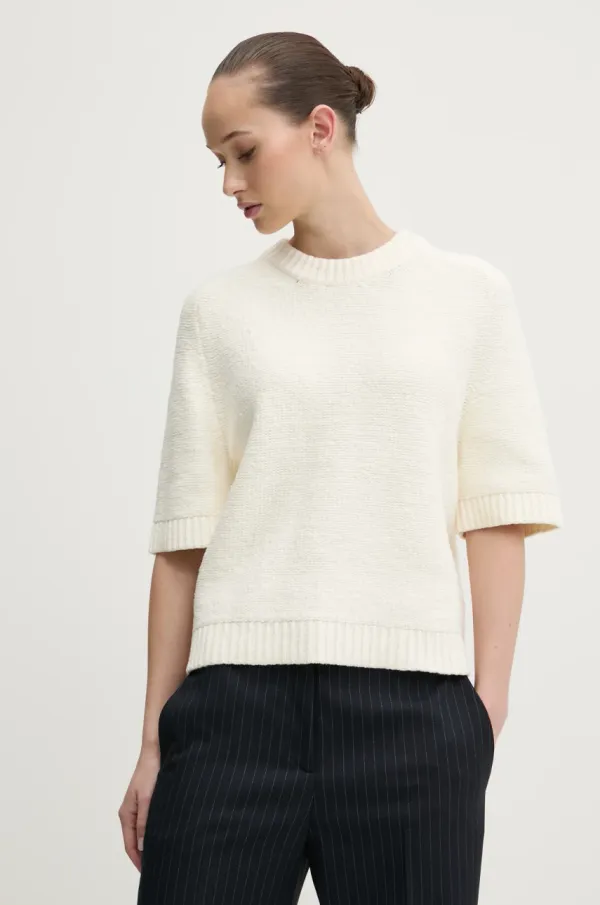 Abercrombie & Fitch Pulover Abercrombie & Fitch ženski, bež barva, KI150-5185