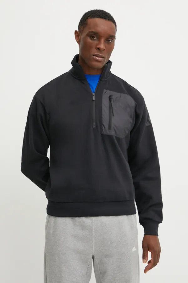 adidas Pulover adidas City Escape moški, črna barva, JF3290