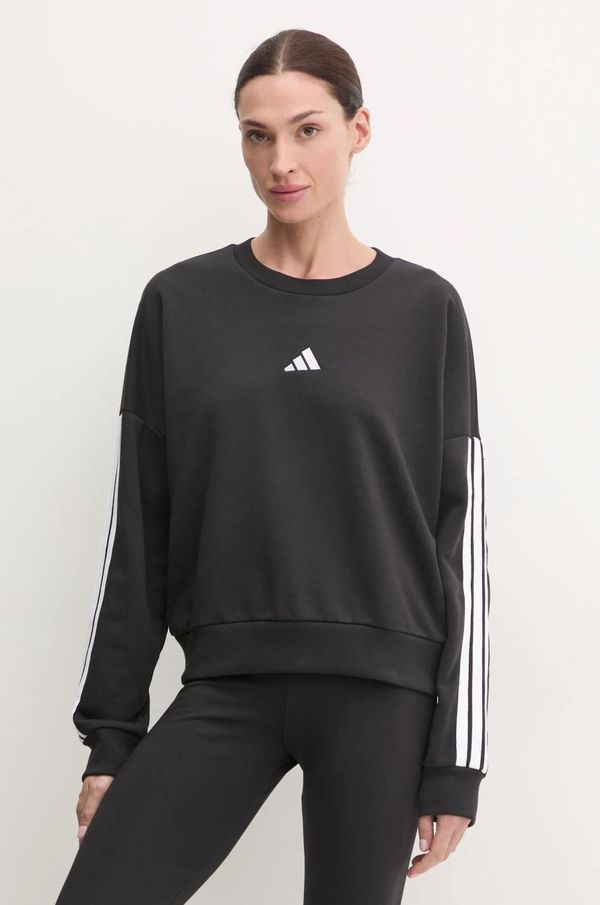 adidas Pulover adidas Essentials ženski, črna barva, JE0016