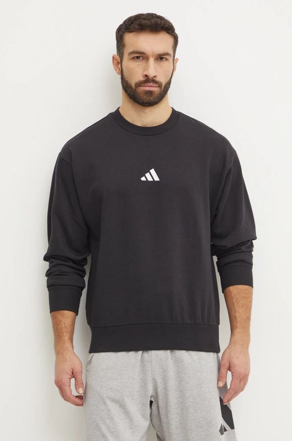 adidas Pulover adidas Feelcozy moški, črna barva, JE3794