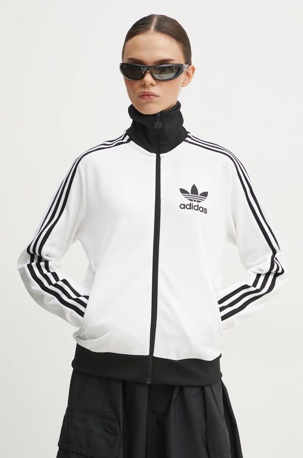 adidas Originals Pulover adidas Originals Adicolor ženski, bela barva, JC5806