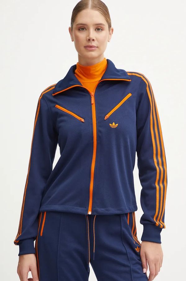 adidas Originals Pulover adidas Originals Montreal Tracktop ženski, mornarsko modra barva, JL9630