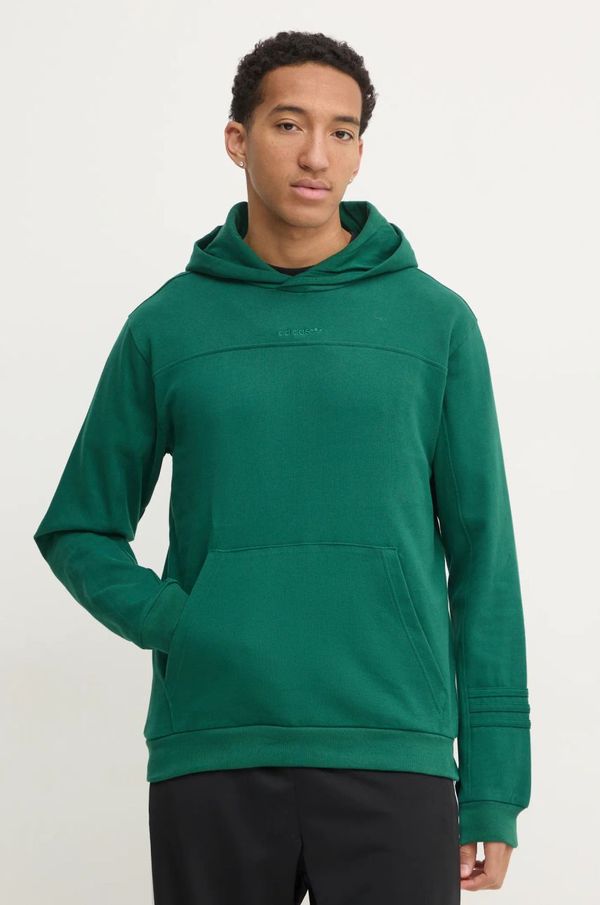 adidas Originals Pulover adidas Originals PRE - LOVED HDY moški, zelena barva, s kapuco, JC8352