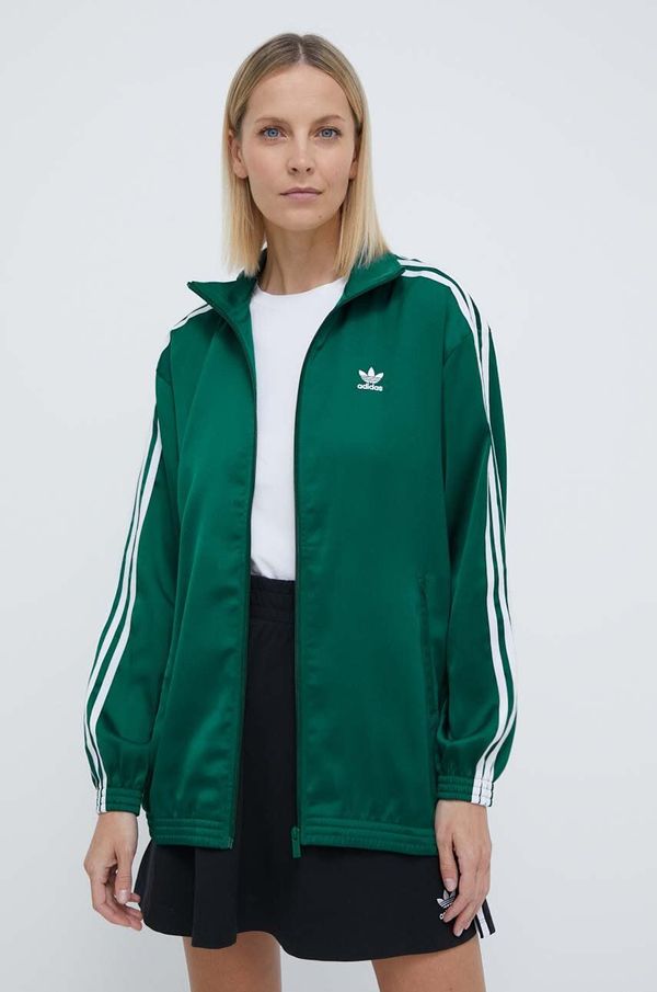 adidas Originals Pulover adidas Originals Track Top ženski, turkizna barva, IP0699