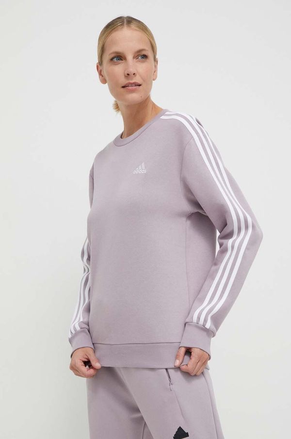 adidas Pulover adidas ženska, roza barva