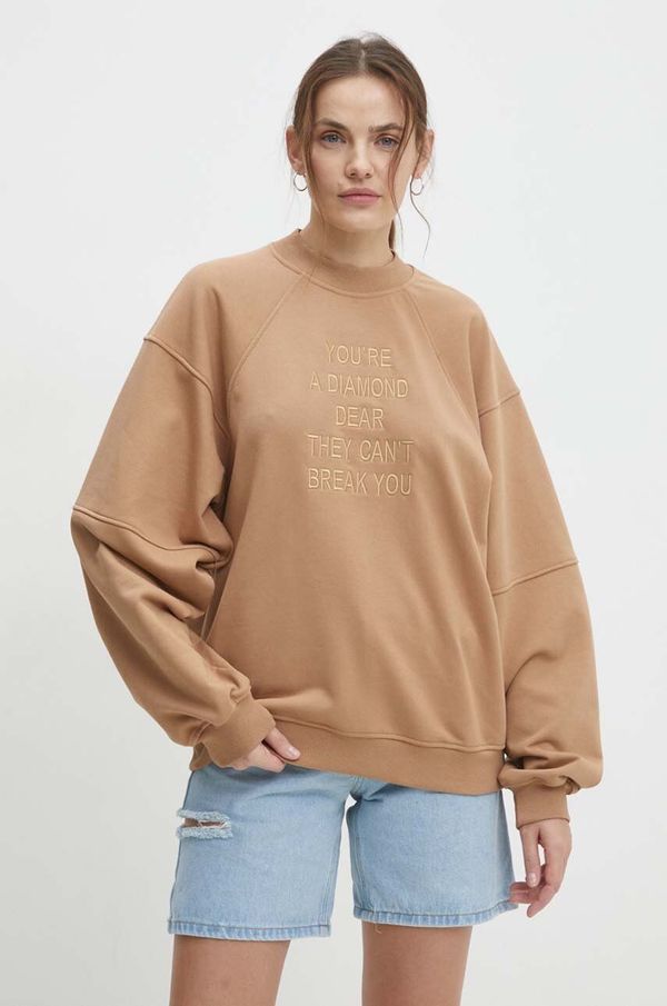 Answear Lab Pulover Answear Lab ženska, bež barva