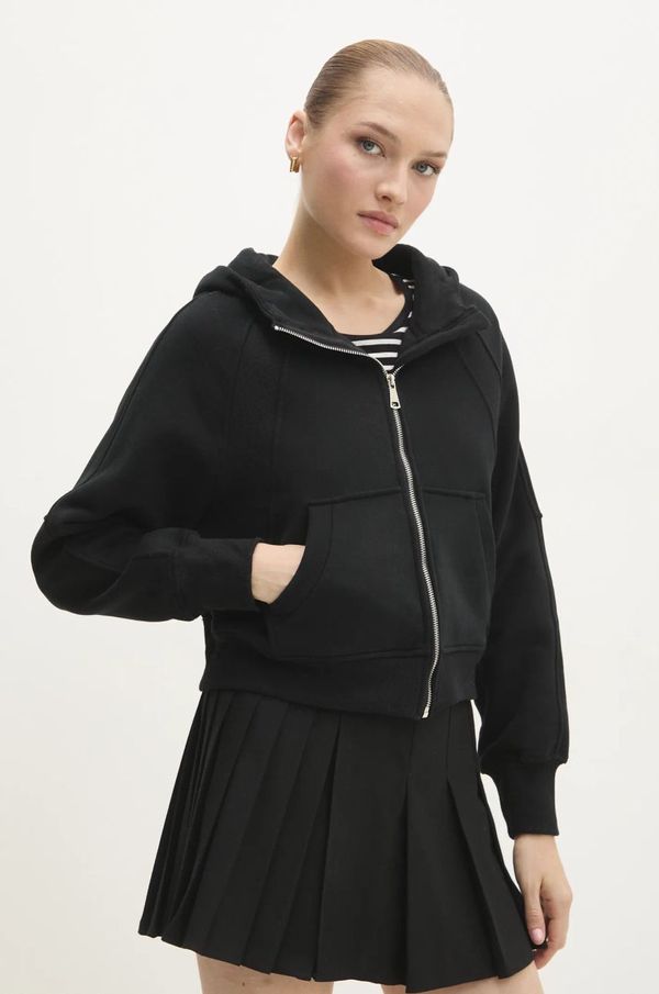 Answear Lab Pulover Answear Lab ženska, črna barva, s kapuco