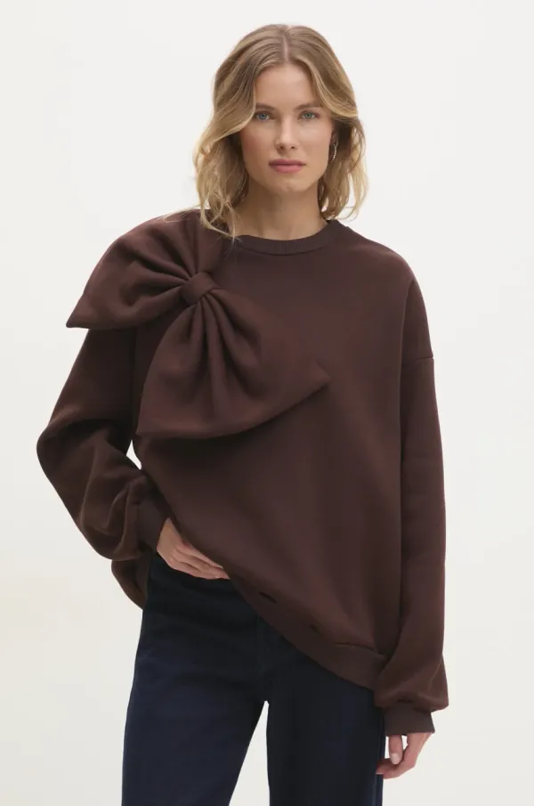 Answear Lab Pulover Answear Lab ženska, rjava barva