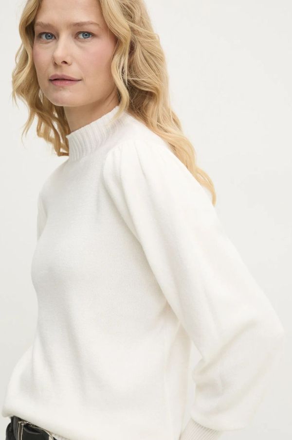 Answear Lab Pulover Answear Lab ženski, bela barva