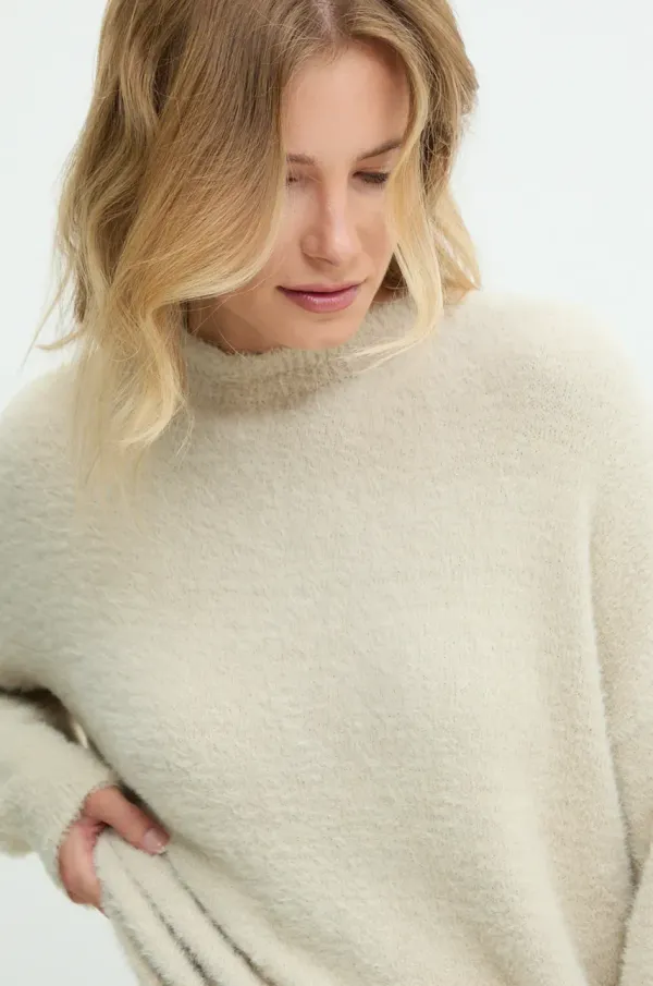 Answear Lab Pulover Answear Lab ženski, bež barva