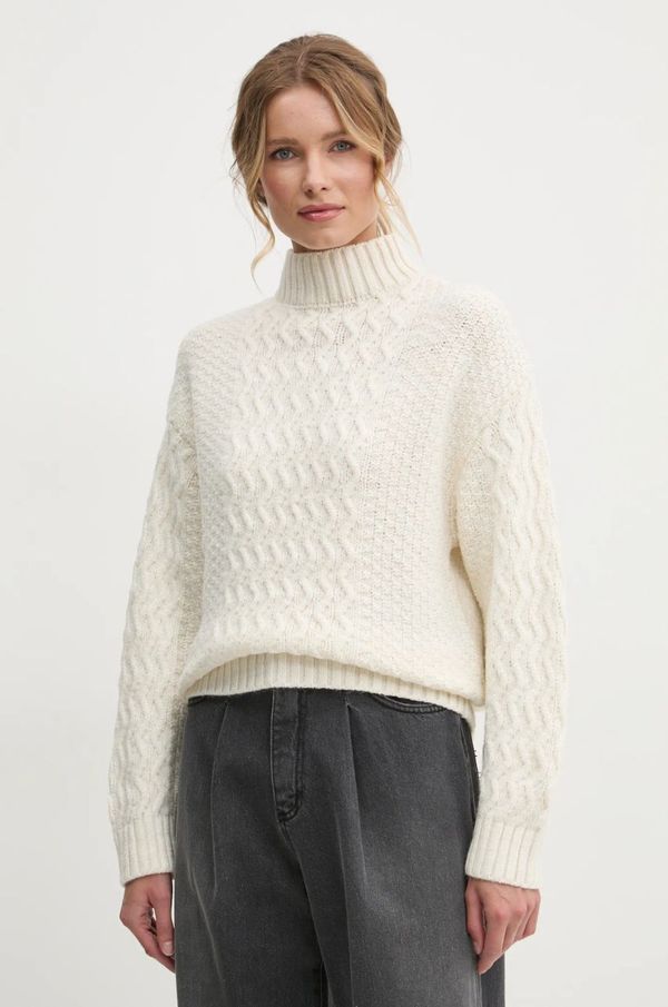 Answear Lab Pulover Answear Lab ženski, bež barva