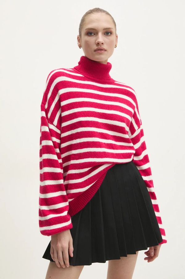 Answear Lab Pulover Answear Lab ženski, rdeča barva