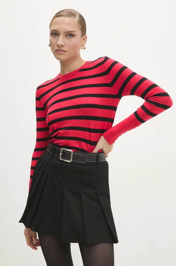 Answear Lab Pulover Answear Lab ženski, rdeča barva