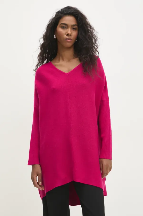 Answear Lab Pulover Answear Lab ženski, roza barva