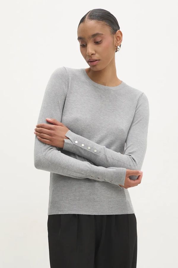 Answear Lab Pulover Answear Lab ženski, siva barva