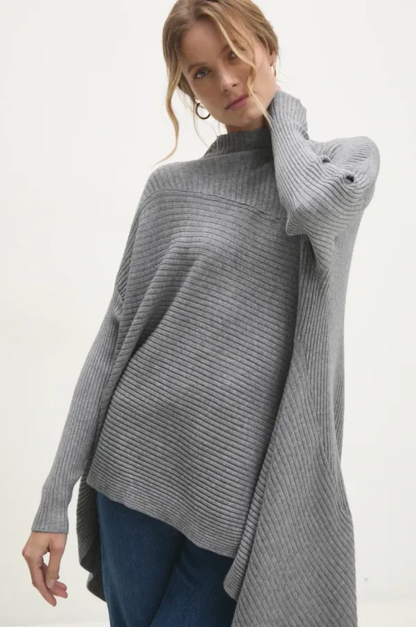 Answear Lab Pulover Answear Lab ženski, siva barva