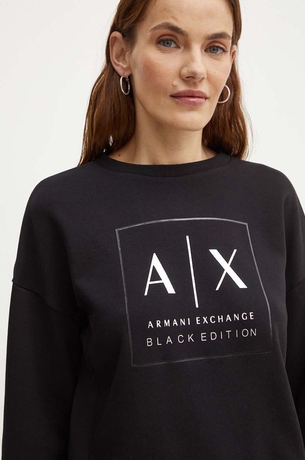 Armani Exchange Pulover Armani Exchange ženski, črna barva, XW000006 AF10172