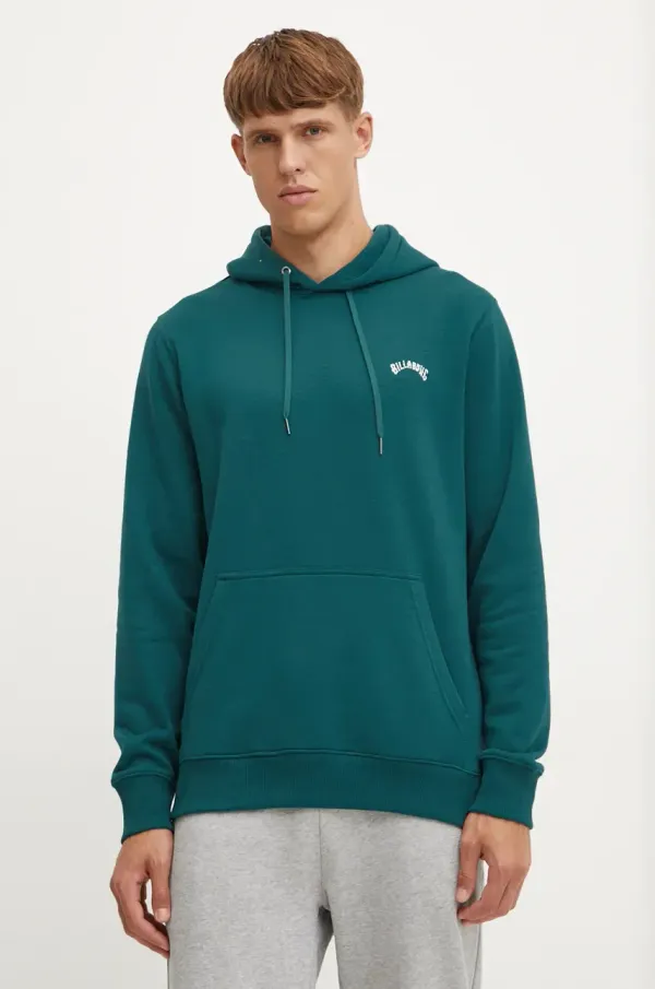 Billabong Pulover Billabong moška, turkizna barva, s kapuco