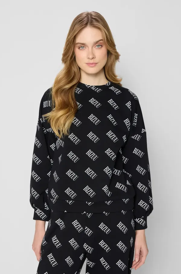 BIZUU Pulover Bizuu PHILI ženski, črna barva, PHILI CZARNY K25