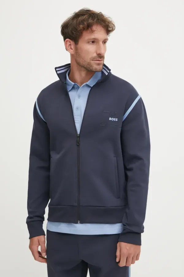 BOSS Green Pulover BOSS Green moški, mornarsko modra barva, 50530036