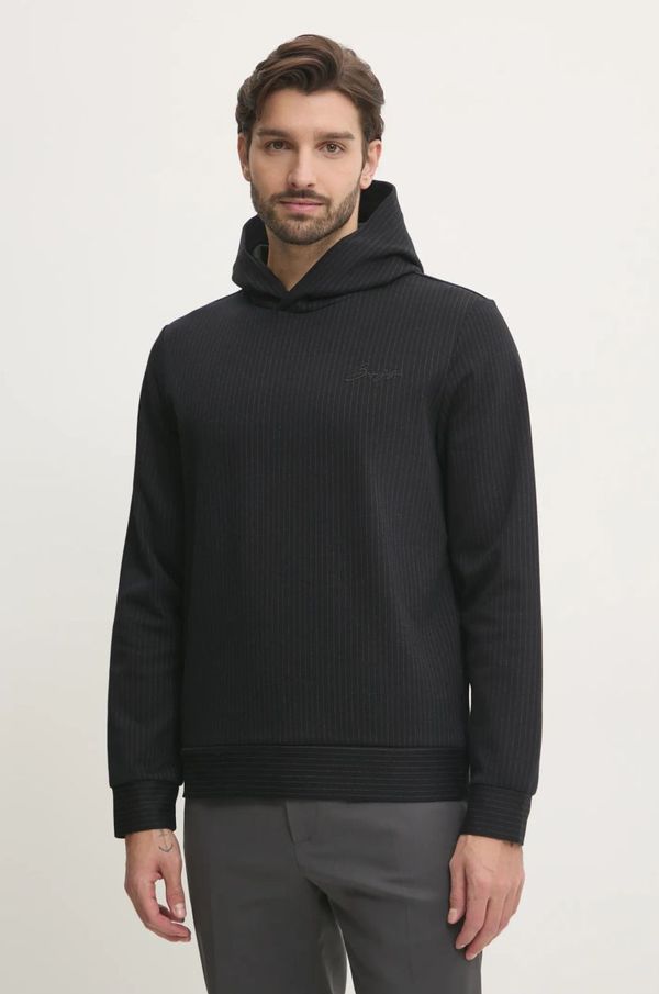 Boss Pulover BOSS moški, črna barva, s kapuco, 50531324