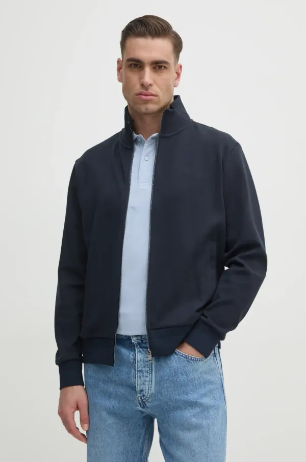 BOSS Pulover BOSS moški, mornarsko modra barva, 50532755